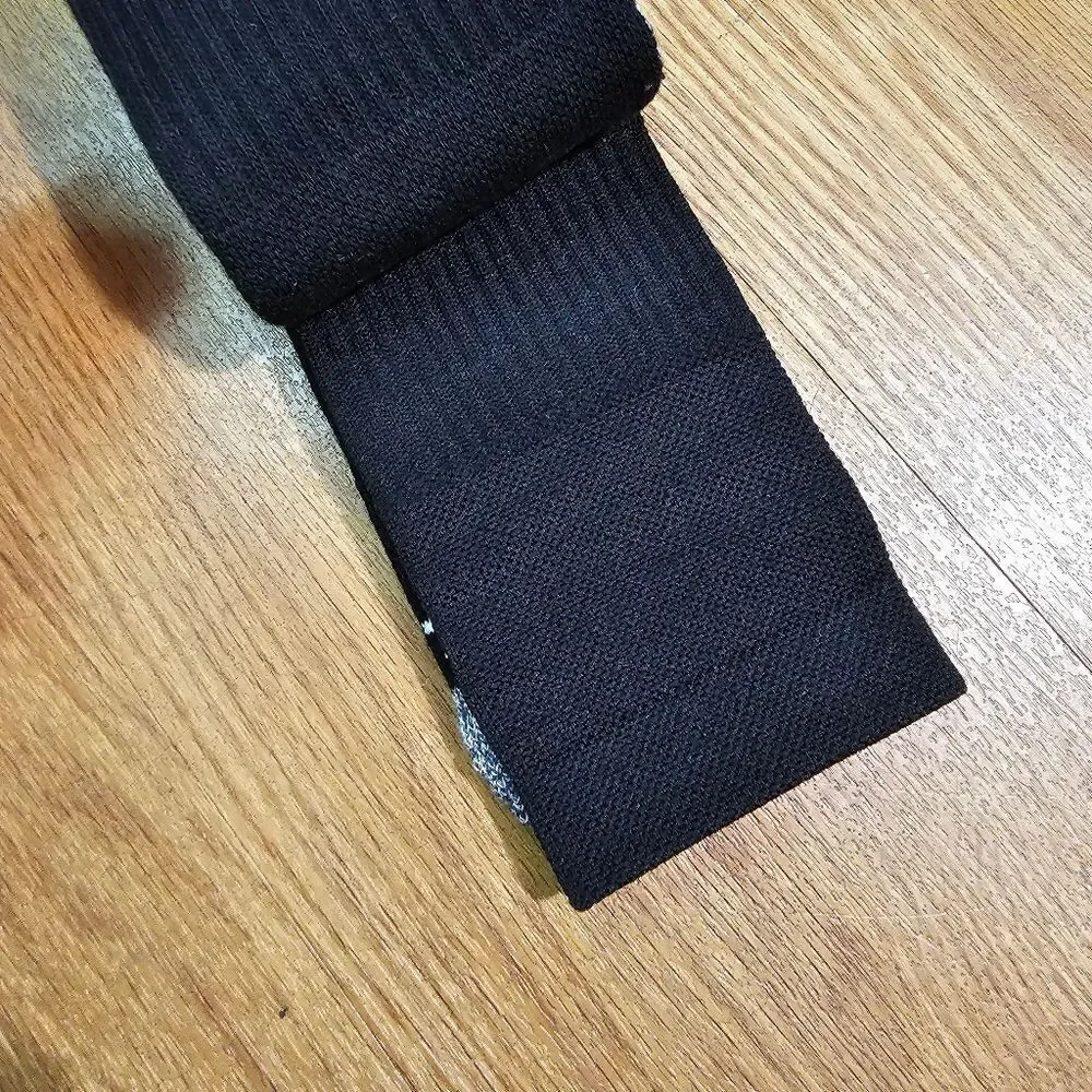 Adidas 5 Star Team Crew Socks Black White Running Gym Training Cushion Unisex M